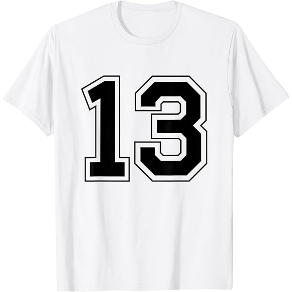 Amazon.com: Number 13 T-Shirt : Clothing, Shoes & Jewelry